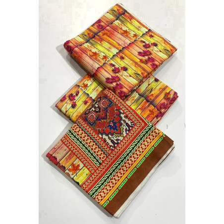 Bin Saeed Khaddar Unstitch Suit