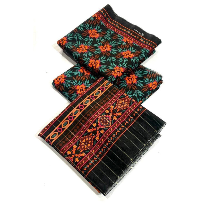 Bin Saeed Khaddar Unstitch Suit